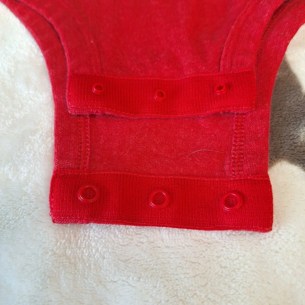 Nike Boys Red Already Awesome Long‎ Sleeve Bodysuit 9 Months Just Do It